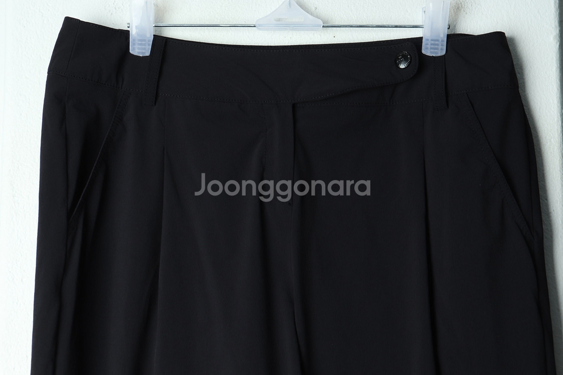 W(L) 까스텔바작 슬랙스 경량 바지 골프 블랙--2