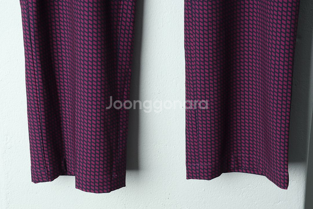 W(L-XL) 먼싱웨어 슬랙스 경량 바지 골프 패턴--3