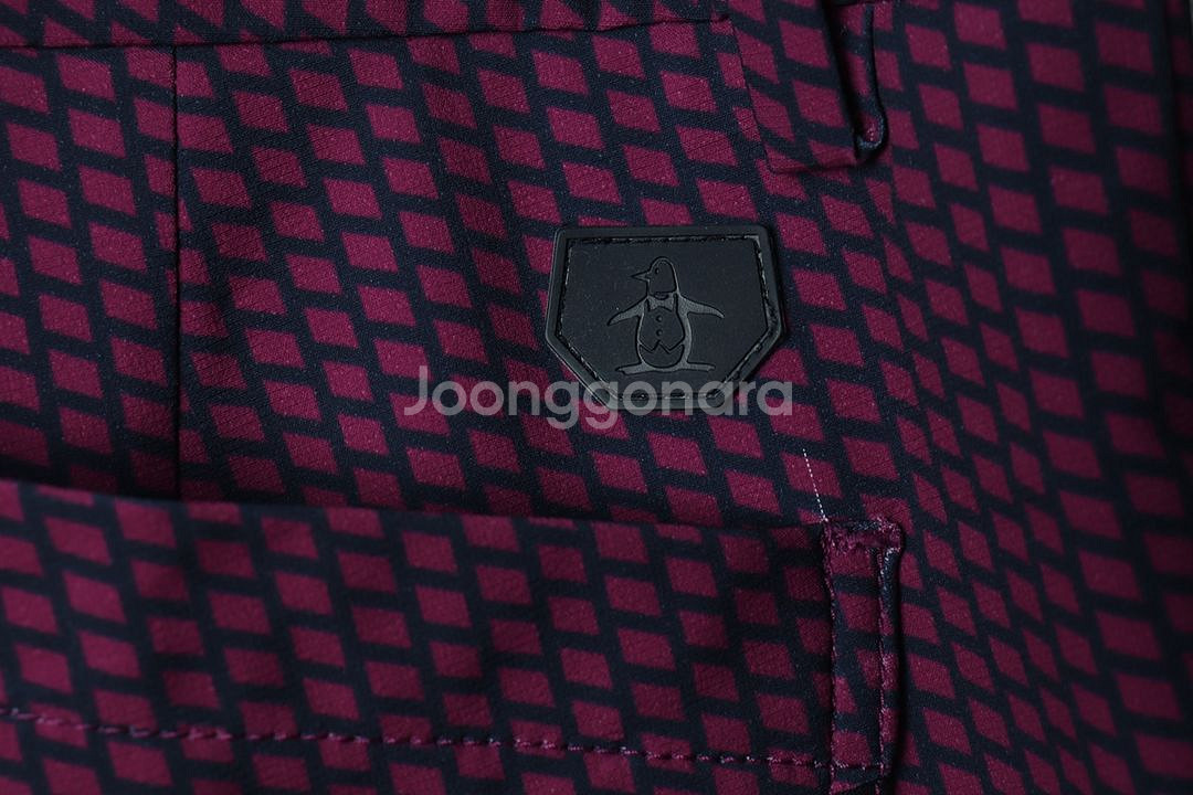 W(L-XL) 먼싱웨어 슬랙스 경량 바지 골프 패턴--4