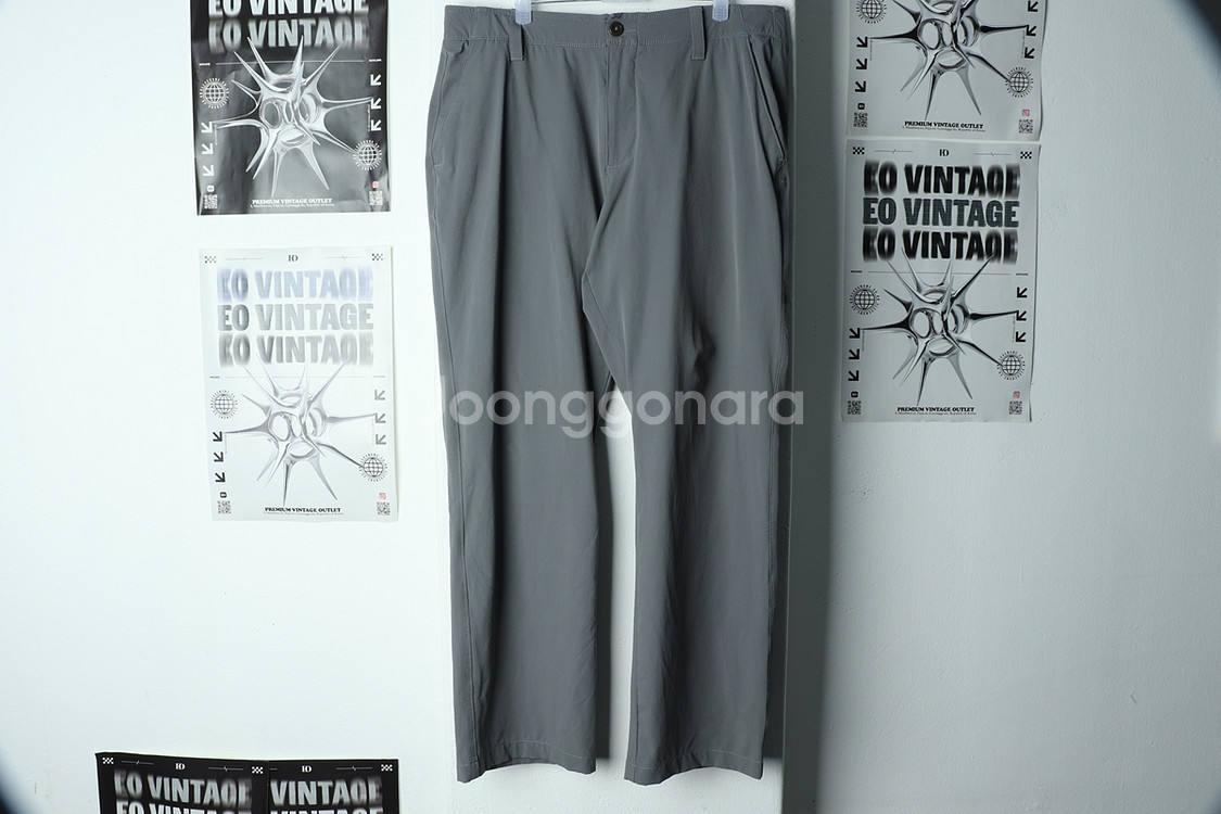 (2XL) 언더아머 슬랙스 경량 바지 빅사이즈 그레이--1