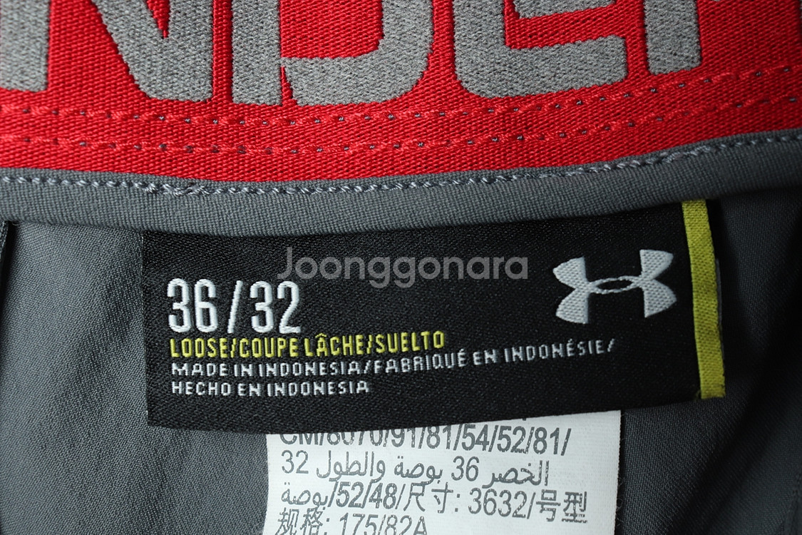 (2XL) 언더아머 슬랙스 경량 바지 빅사이즈 그레이--6
