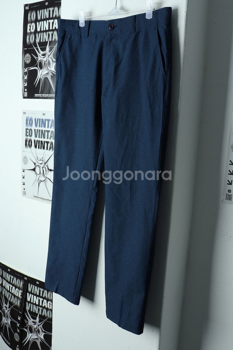 (L-XL) 헤지스 슬랙스 경량 바지 골프 네이비--0