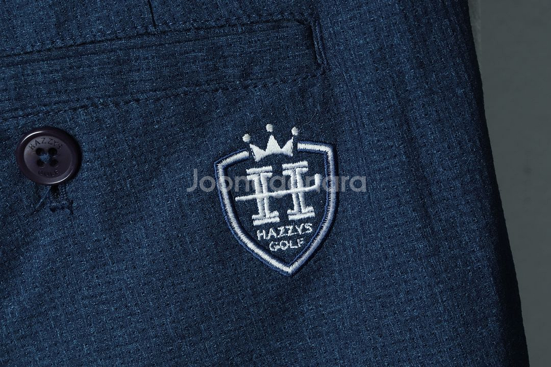 (L-XL) 헤지스 슬랙스 경량 바지 골프 네이비--4