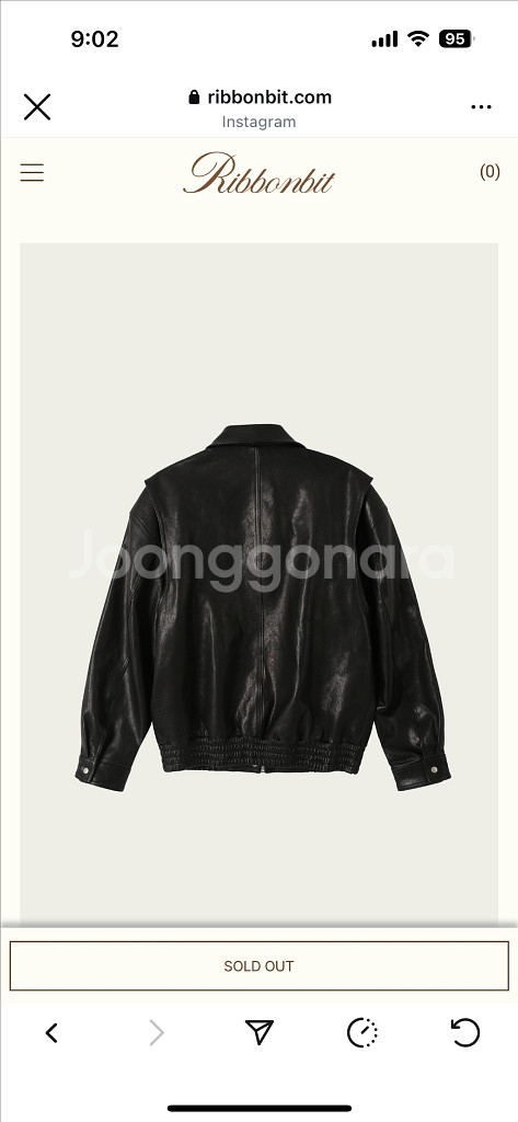 리본빛Carmen Leather Jacket--1