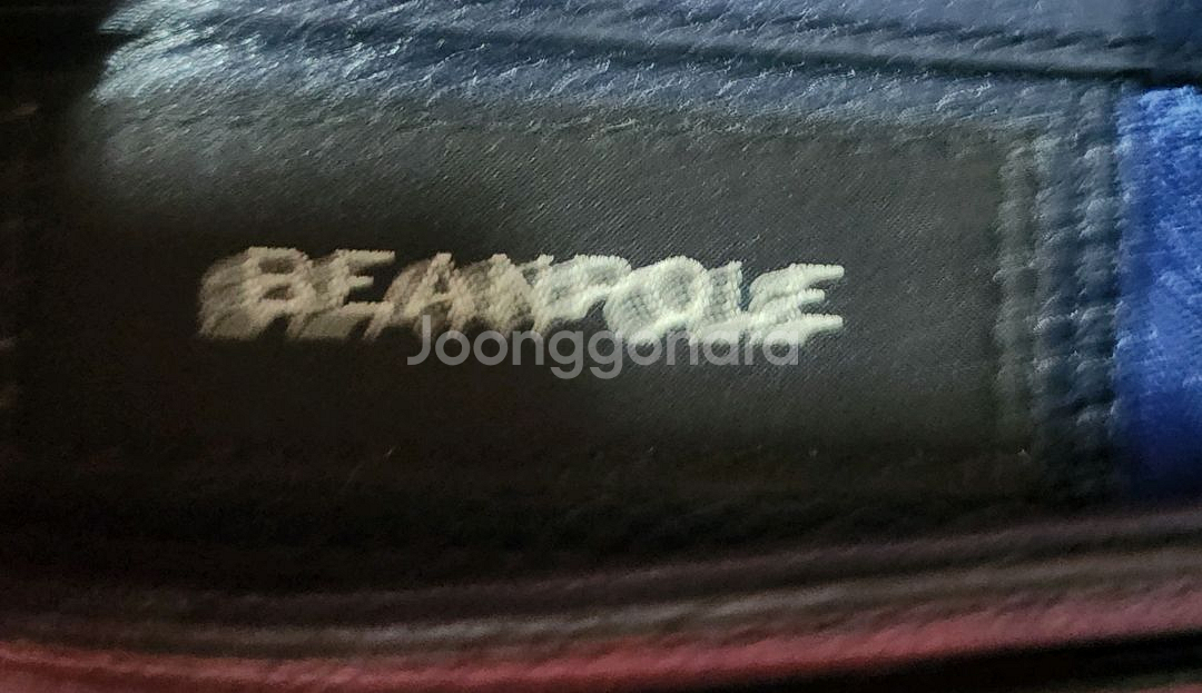 빈폴 크로스백 네이비 가죽-정품--5