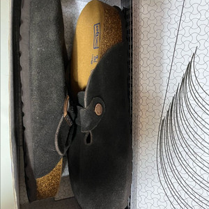 [새상품급] 버켄스탁st 보스턴 블랙 스웨이드 클로그