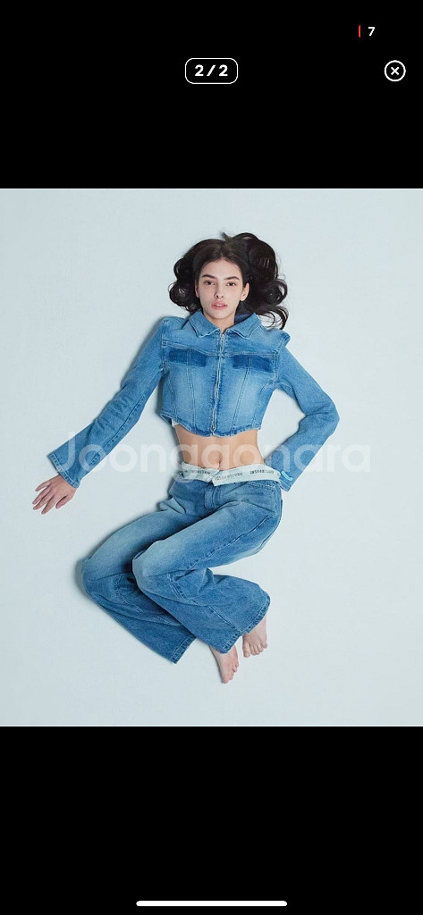 인스턴트펑크 데님 크롭 자켓--1
