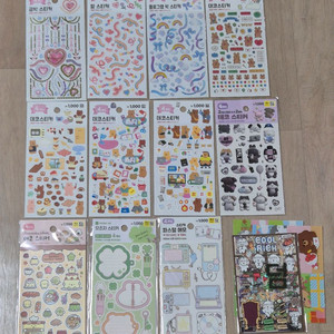 다이소 다꾸 씰스티커 다꾸스티커 11개 일괄