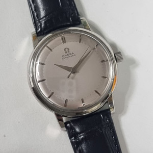OMEGA 정품 오메가 실버다이얼 원형 자동36mm