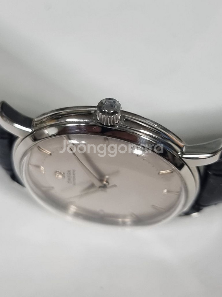 OMEGA 정품 오메가 실버다이얼 원형 자동36mm--1