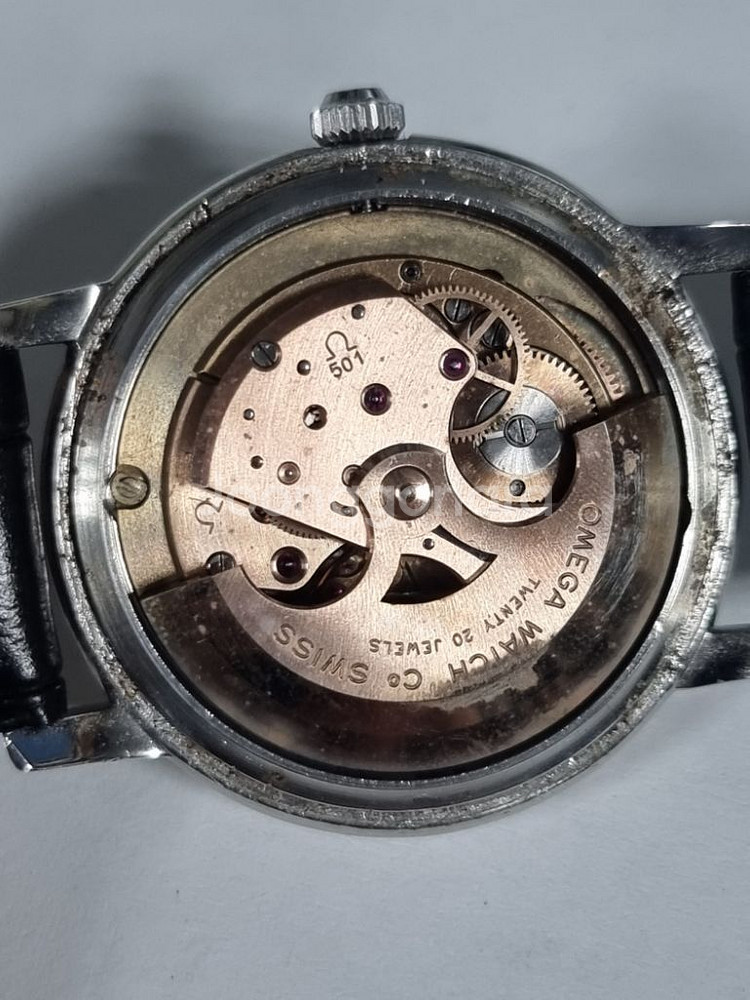 OMEGA 정품 오메가 실버다이얼 원형 자동36mm--4
