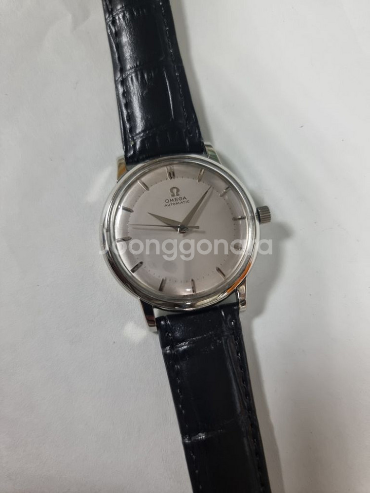 OMEGA 정품 오메가 실버다이얼 원형 자동36mm--6