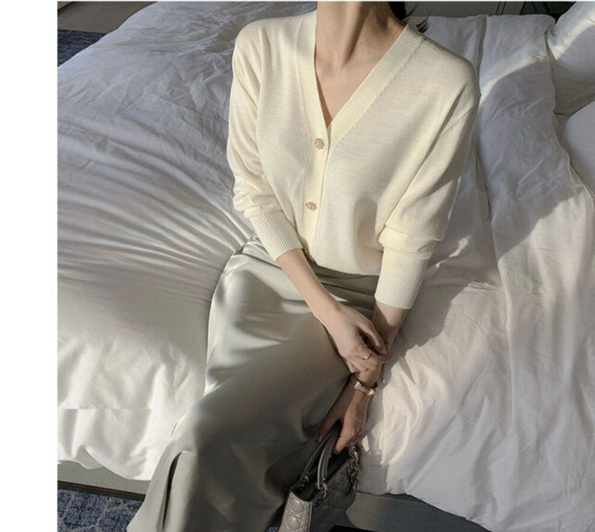 실크 새틴 샤틴 훌 스커트 롱스커트--7