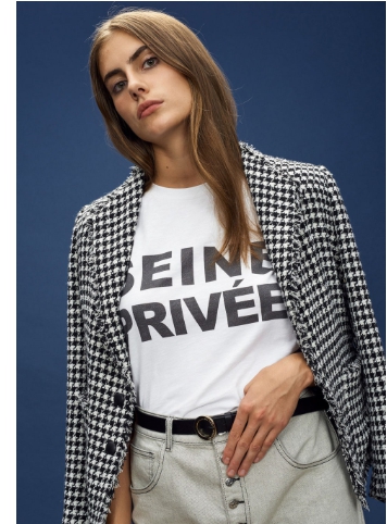 끌로디피에로 하운드투스 트위드 자켓 36 사이즈 정품--0