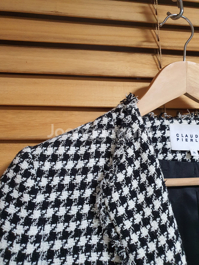 끌로디피에로 하운드투스 트위드 자켓 36 사이즈 정품--4