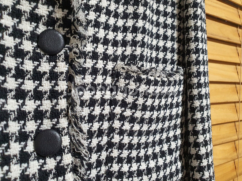 끌로디피에로 하운드투스 트위드 자켓 36 사이즈 정품--5