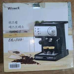 위즈웰 커피머신 새상품