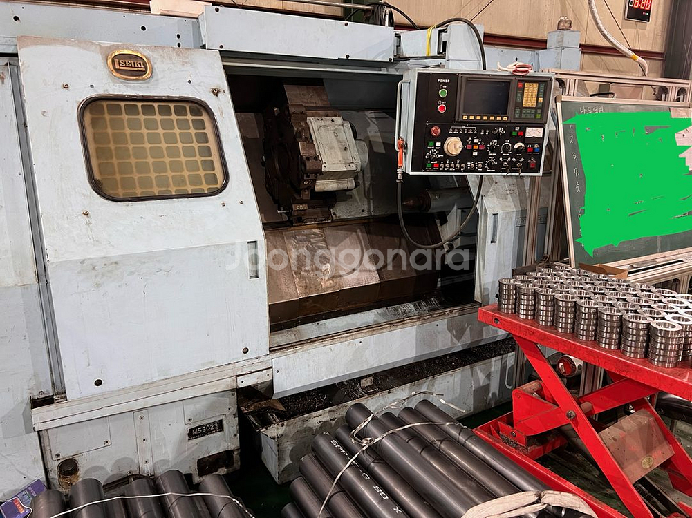 중고 10인치 CNC 자동 선반 고철가격에 판매합니다--1