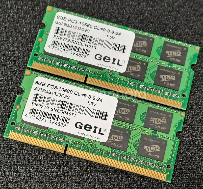 노트북용 DDR3-1333 16GB 8GB 2개 반택포--0
