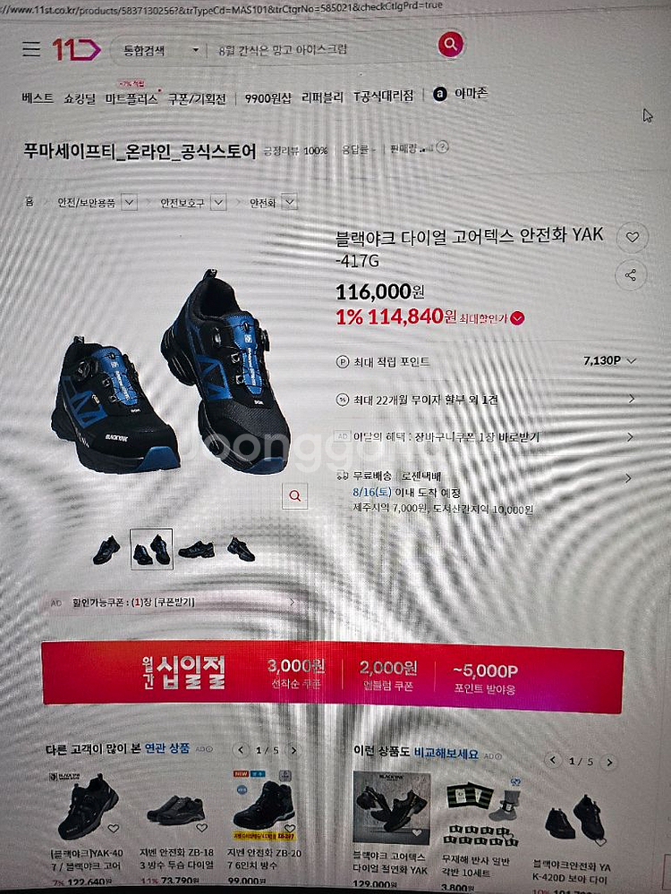 블랙야크 안전화[255mm]--0