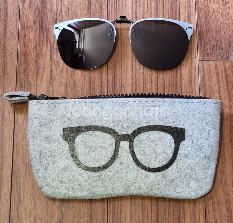 편광 초경량 클립 선글라스 포터블 광변색 미러블루--0