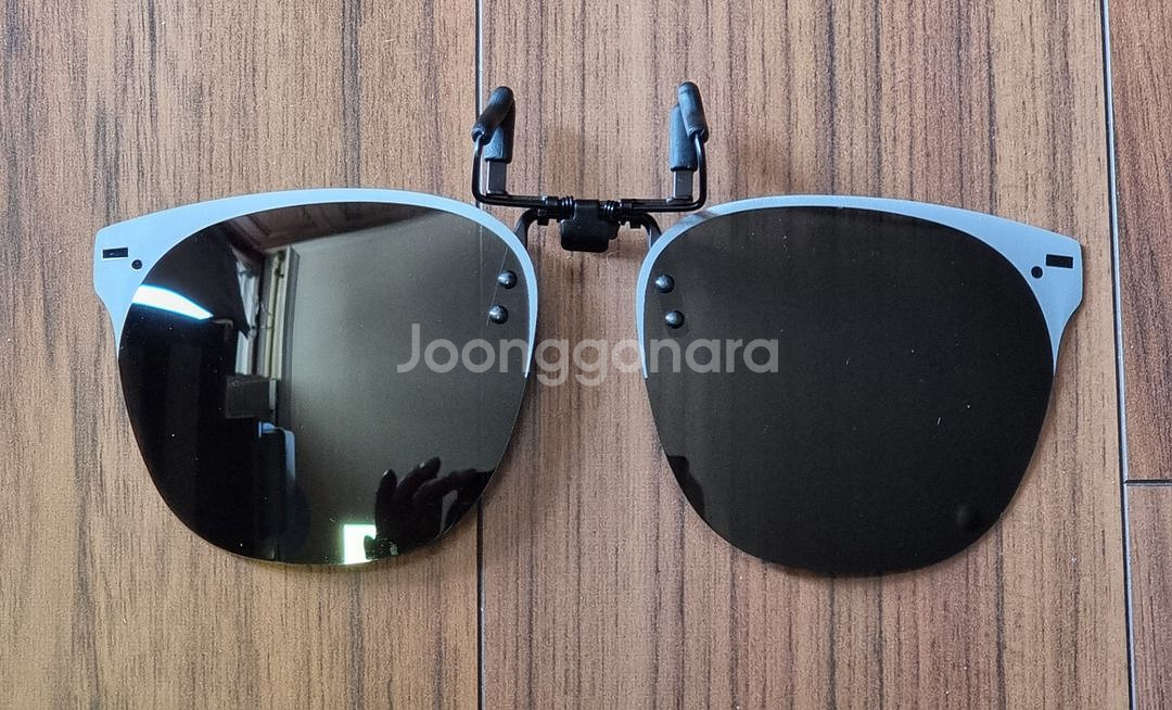 편광 초경량 클립 선글라스 포터블 광변색 미러블루--1