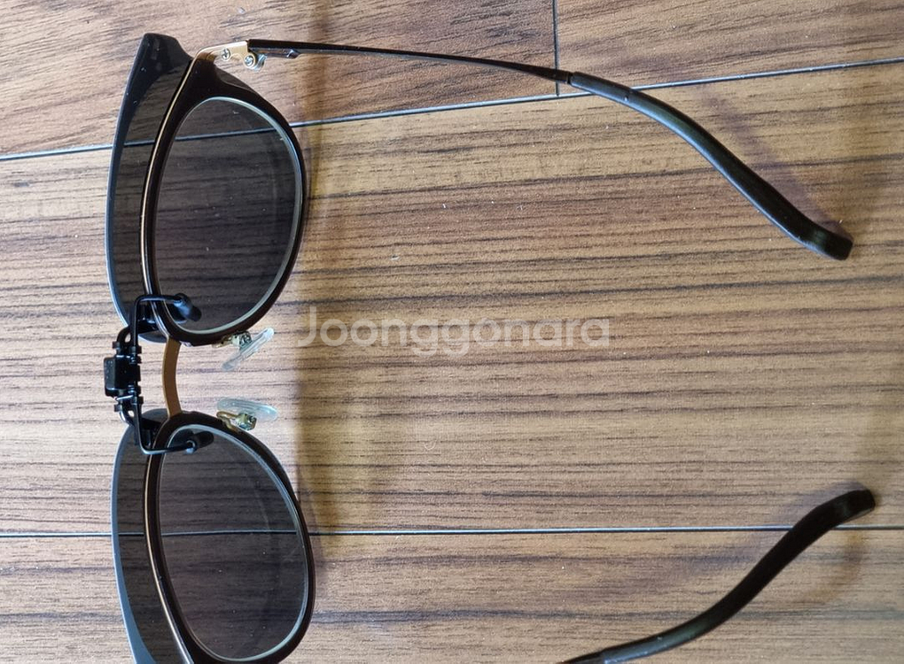 편광 초경량 클립 선글라스 포터블 광변색 미러블루--4