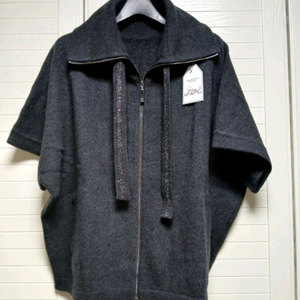 메리노울100 판초 니트 가디건(M,66~77)ㅡ새상품