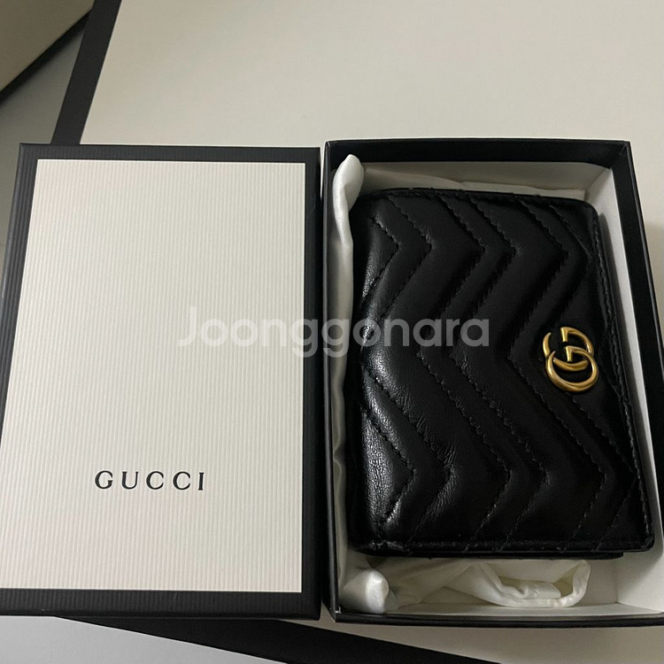 [판매] 구찌 GG 마몽 마틀라쎄 카드지갑--2