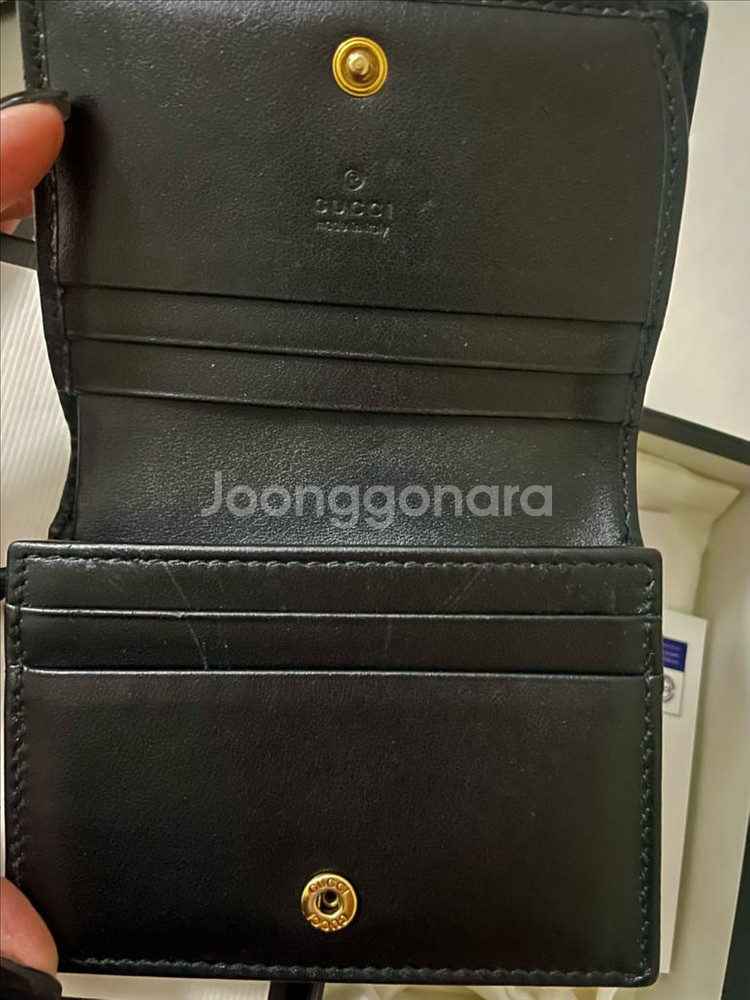 [판매] 구찌 GG 마몽 마틀라쎄 카드지갑--3