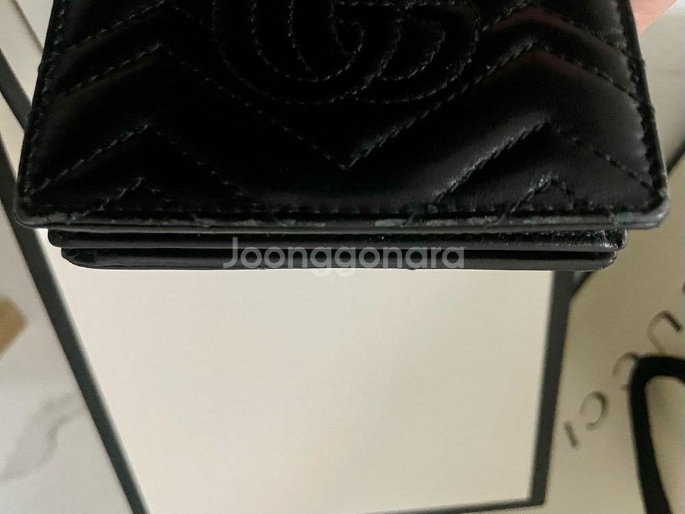 [판매] 구찌 GG 마몽 마틀라쎄 카드지갑--5