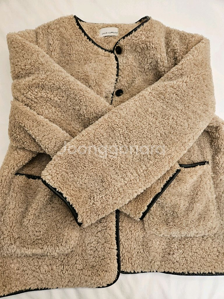 아워코모스 에코퍼 시어링 자켓 코트--3