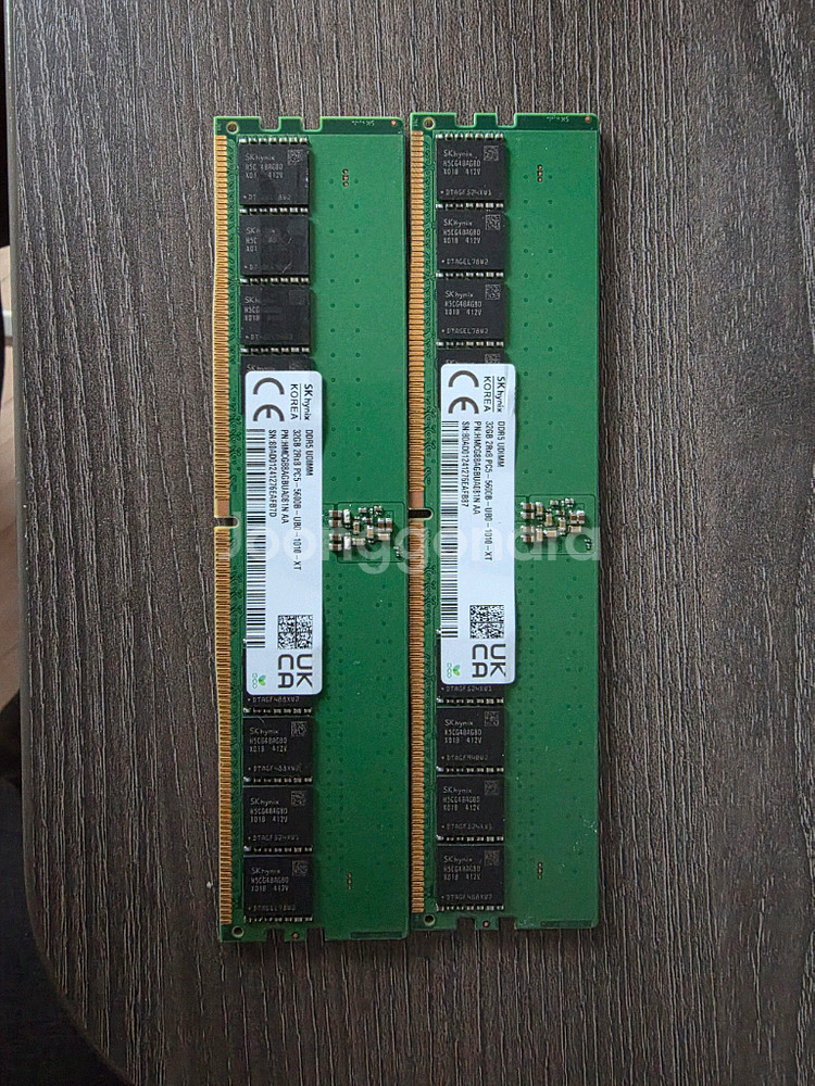 SK하이닉스 DDR5 5600 32gb 2개--0