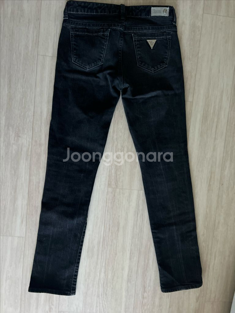 게스 다크 블루블랙진 애쉬 블랙 플래티넘 허리 26 스--2