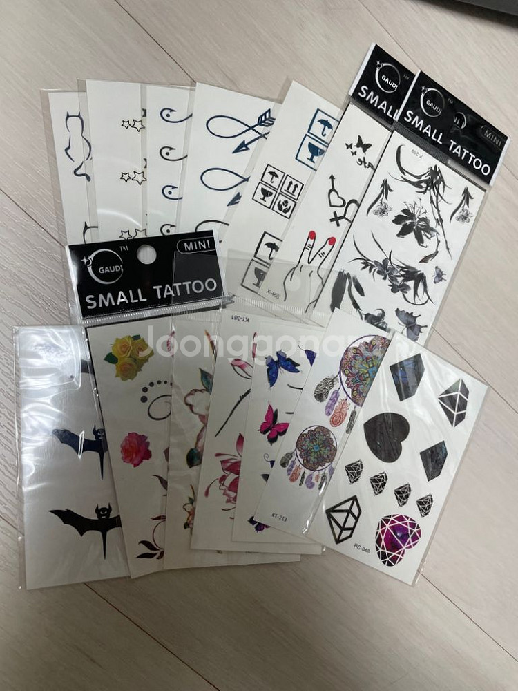 소형 타투 스티커 일괄 (새상품)--0