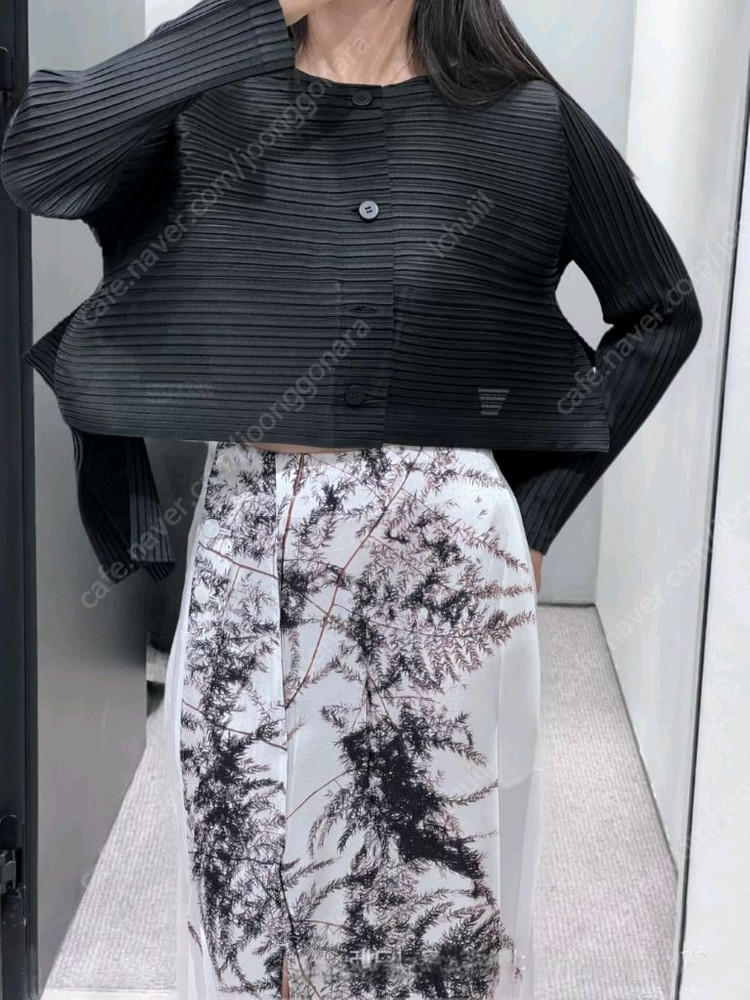 이세이미야케 팬넬 자켓 가디건 , 플리츠플리즈--6