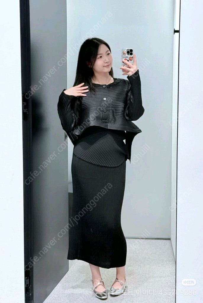 이세이미야케 팬넬 자켓 가디건 , 플리츠플리즈--3