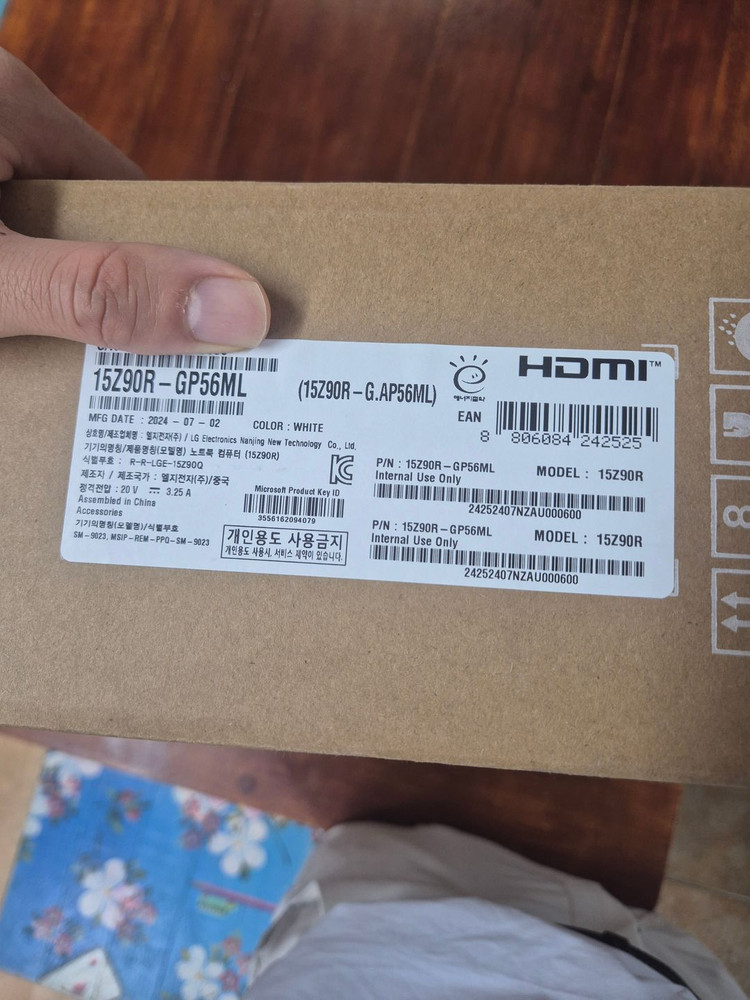 LG그램 15Z90R-GP56ML[미개봉 완전 새제품] 이미지