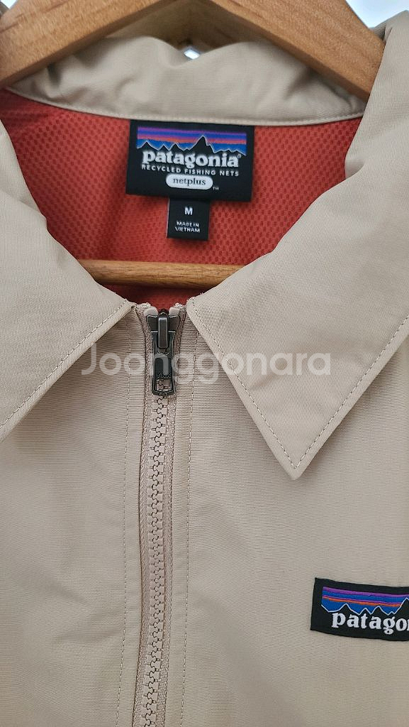 파타고니아 배기스자켓 남자M 밀크베이지--3