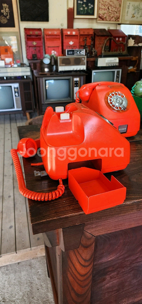 주황색 다방공중전화기--4