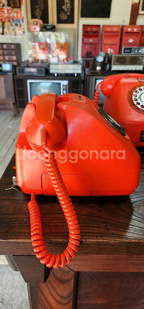 주황색 다방공중전화기--3