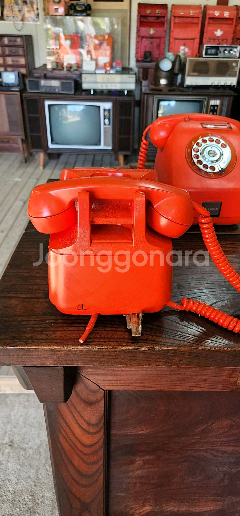 주황색 다방공중전화기--5