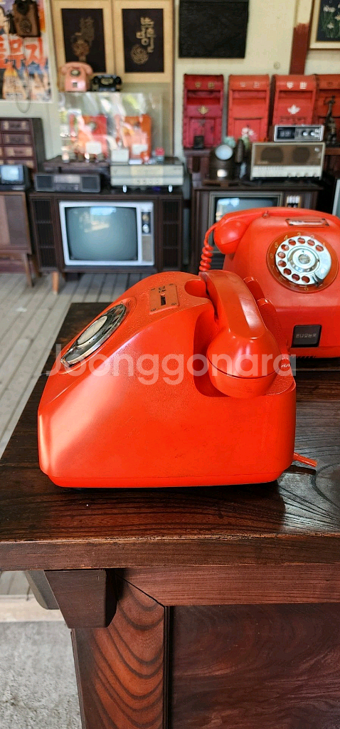 주황색 다방공중전화기--6