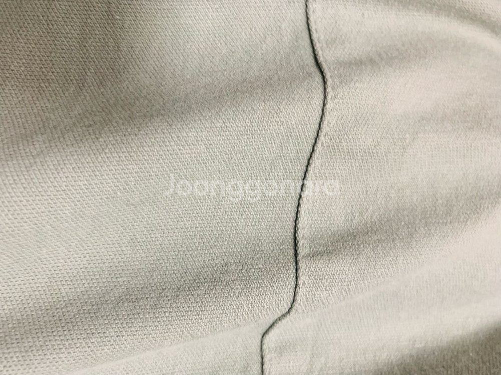 [미착용] 국산 고급 9부 면스판 일자 밴딩 팬츠 민트--2