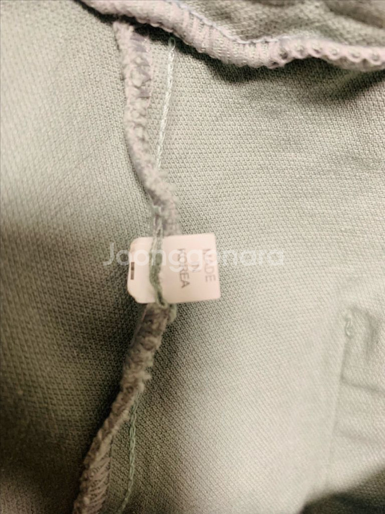 [미착용] 국산 고급 9부 면스판 일자 밴딩 팬츠 민트--3