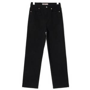[미착용] 에잇세컨즈 블랙 기모 스트레이트 데님 팬츠