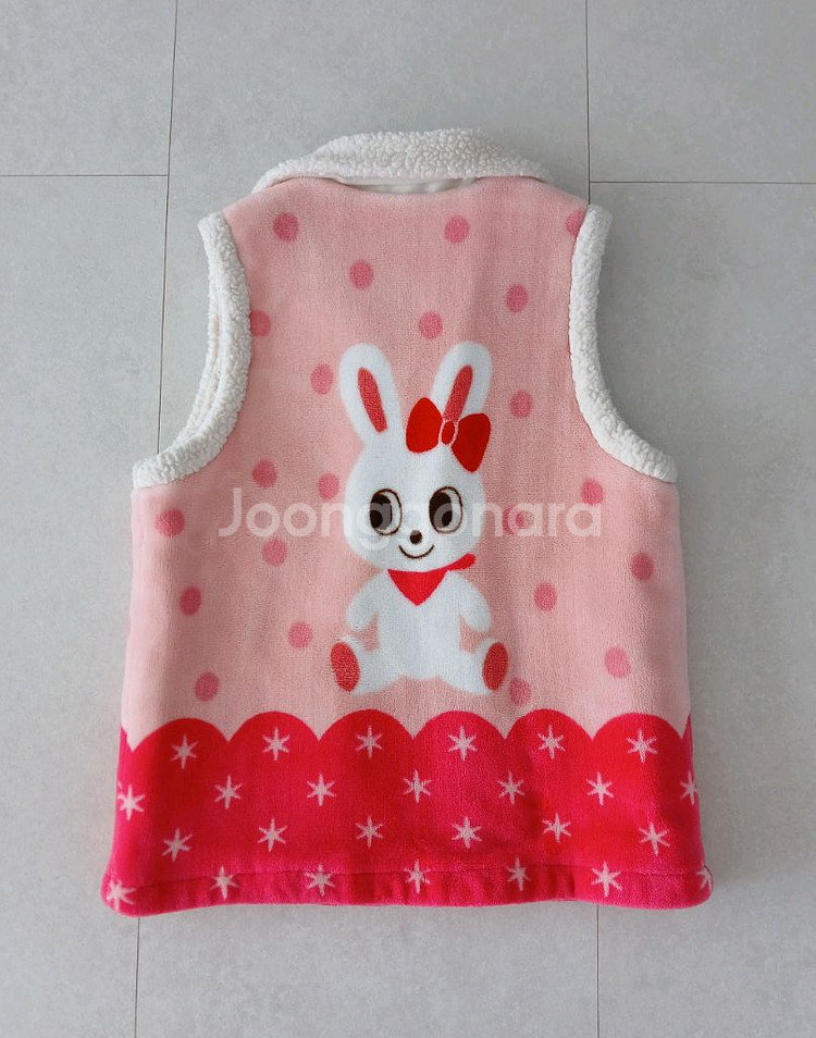 미키하우스 여아 조끼 겨울용--1