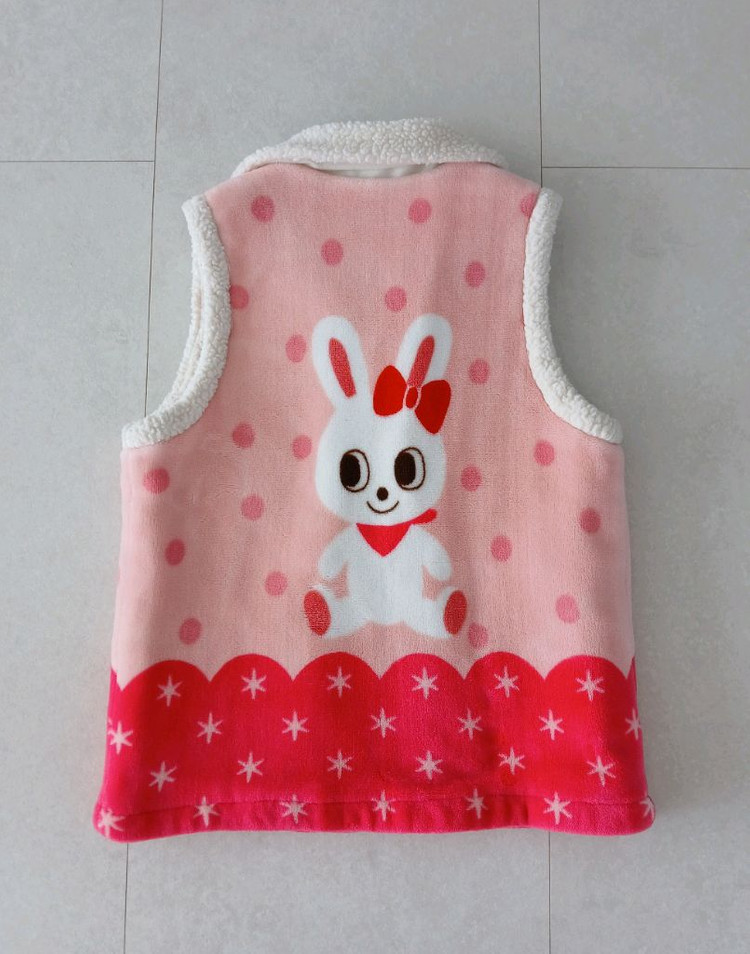 미키하우스 여아 조끼 겨울용--1