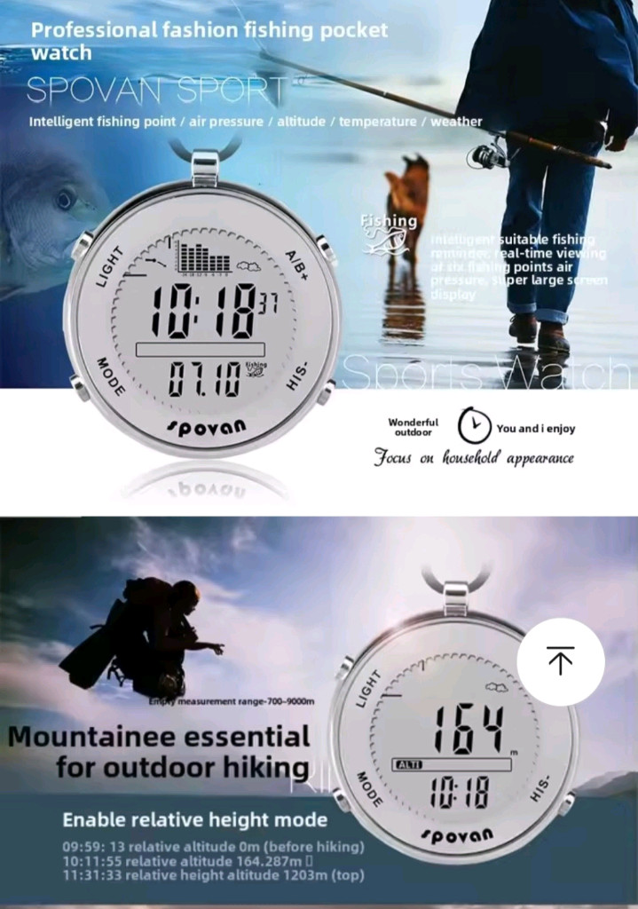 spovan 방수디지털 다기능시계 이미지