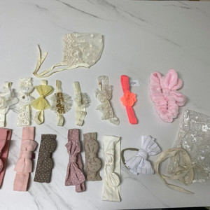 아기 헤어밴드 유아 헤어밴드 및 보넷 일괄